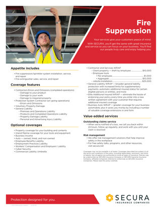Fire Suppression Sell Sheet